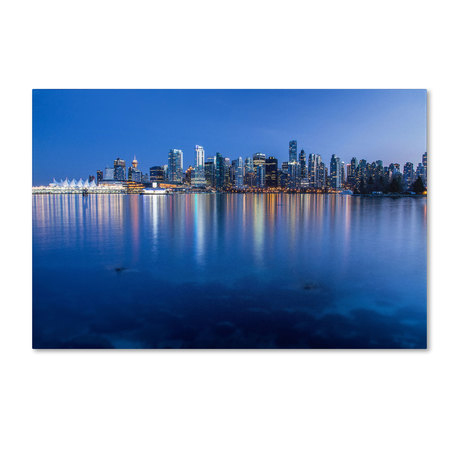 Pierre Leclerc 'Vancouver City Reflection' Canvas Art,30x47